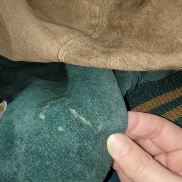 Global Identity G3 Suede Leather Bomber Vintage 90s Rare Size XLT Tall - Picture 6 of 12